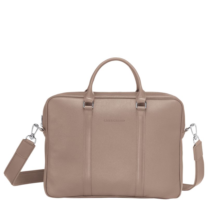 Beige Longchamp Le Foulonné Xs Men Briefcase | US-750YPHUME