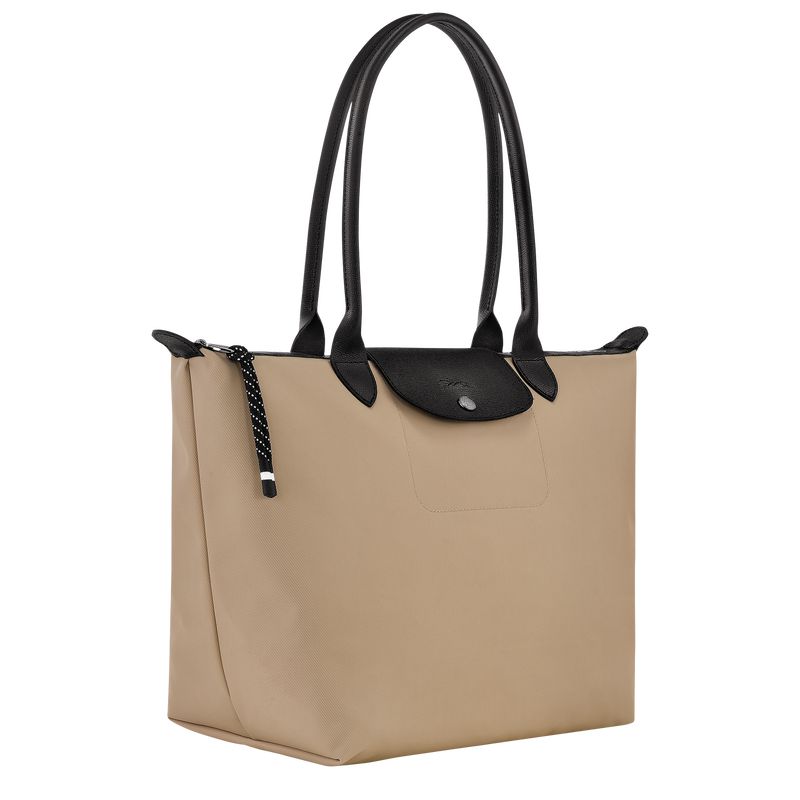 Beige Longchamp Le Pliage Energy L Women Tote Bag | US-253LGBUKA