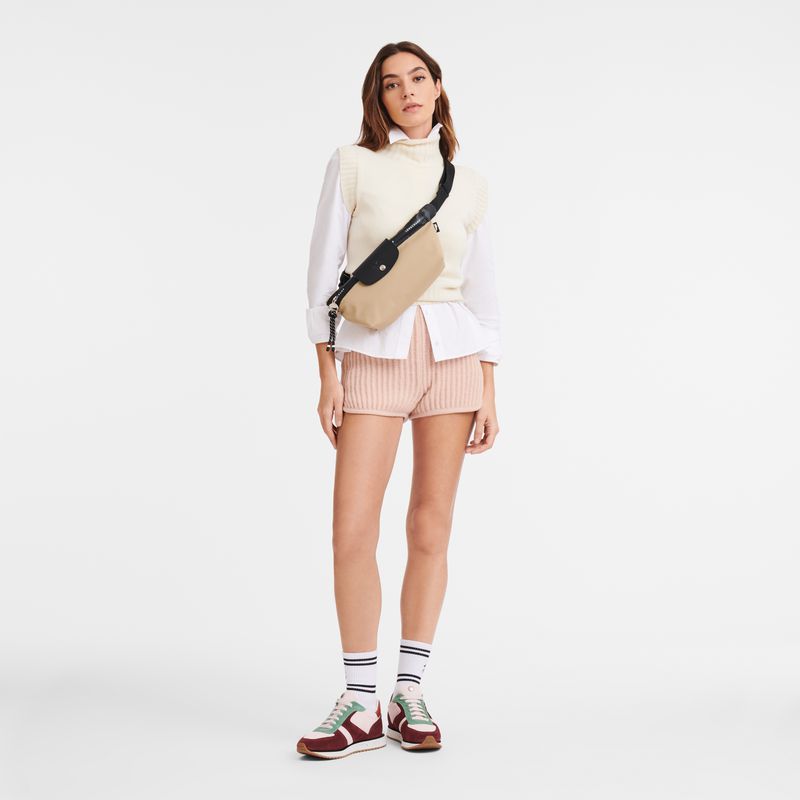 Beige Longchamp Le Pliage Energy M Women Belt Bag | US-682XWCSPH