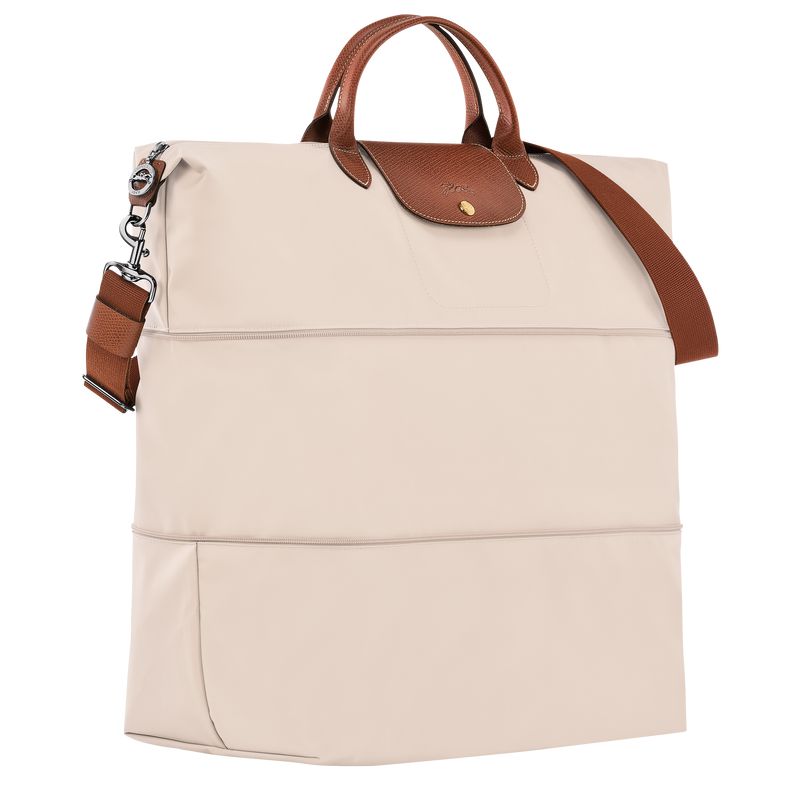 Beige Longchamp Le Pliage Original Expandable Men Travel Bag | US-597OLRHJW