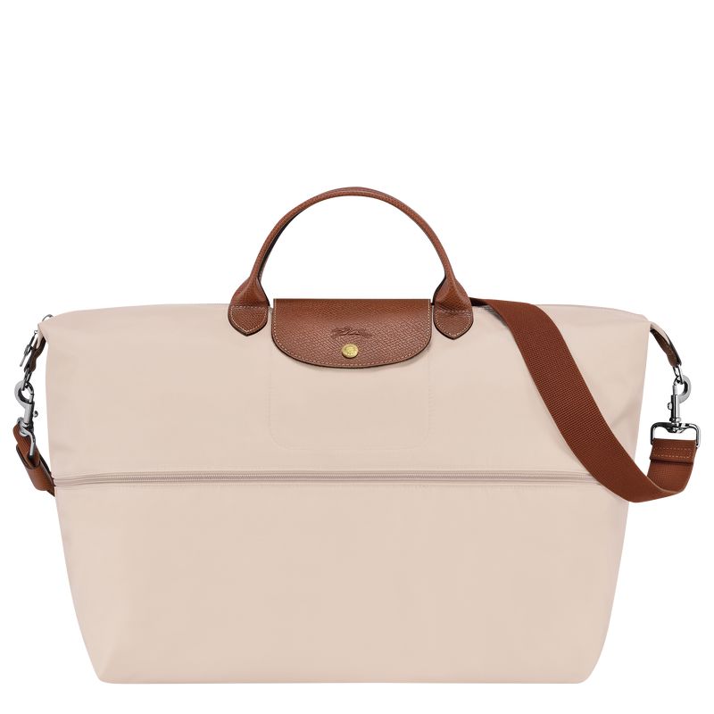Beige Longchamp Le Pliage Original Expandable Men Travel Bag | US-597OLRHJW