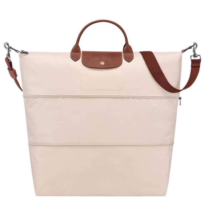 Beige Longchamp Le Pliage Original Expandable Men Travel Bag | US-597OLRHJW