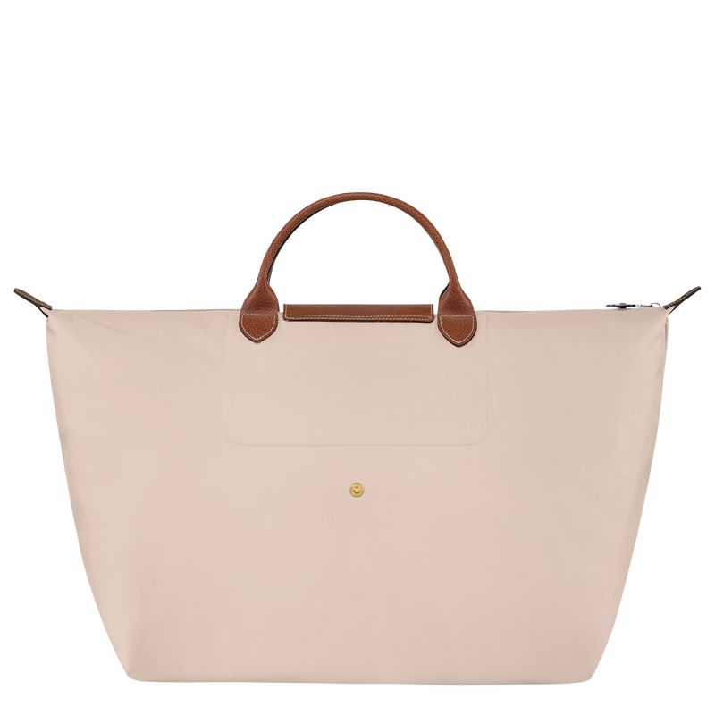 Beige Longchamp Le Pliage Original L Men Travel Bag | US-612WNFLOG
