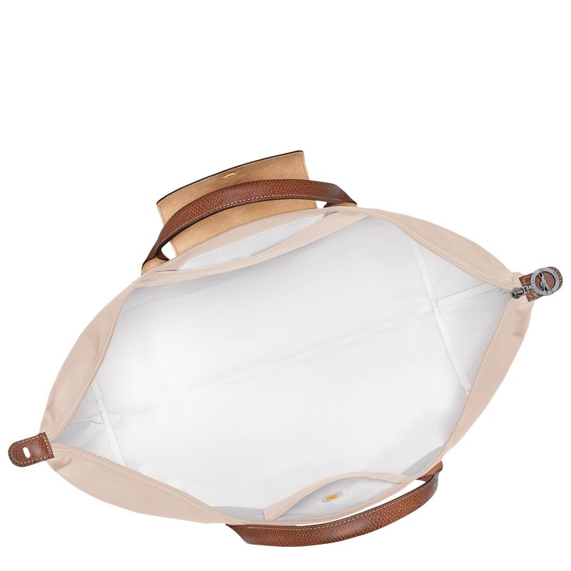 Beige Longchamp Le Pliage Original L Men Travel Bag | US-612WNFLOG
