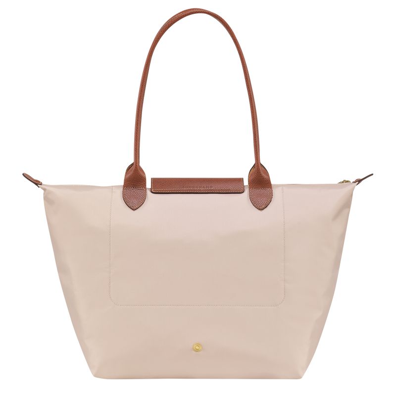 Beige Longchamp Le Pliage Original L Women Tote Bag | US-836CFDPEJ