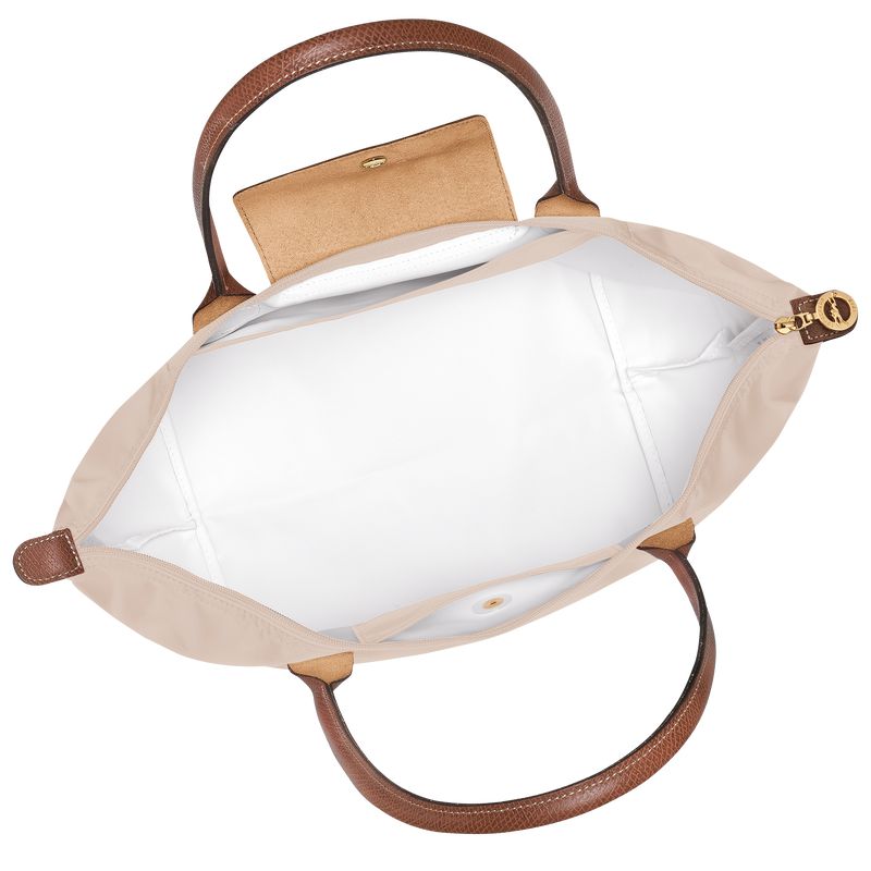 Beige Longchamp Le Pliage Original L Women Tote Bag | US-836CFDPEJ