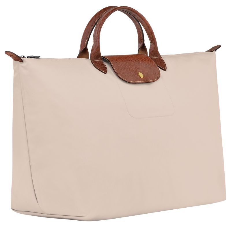 Beige Longchamp Le Pliage Original L Women Travel Bag | US-541ANEKRH