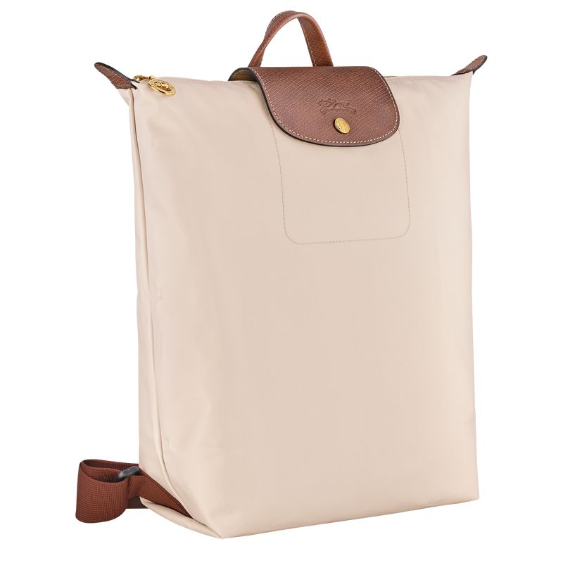 Beige Longchamp Le Pliage Original M Men Backpack | US-395BVXSME