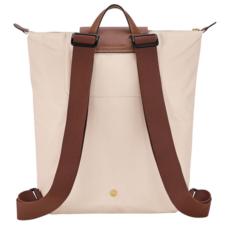 Beige Longchamp Le Pliage Original M Men Backpack | US-395BVXSME