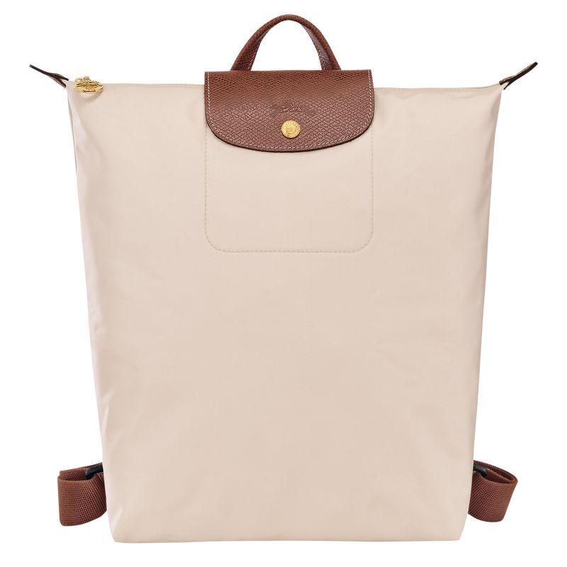 Beige Longchamp Le Pliage Original M Men Backpack | US-395BVXSME