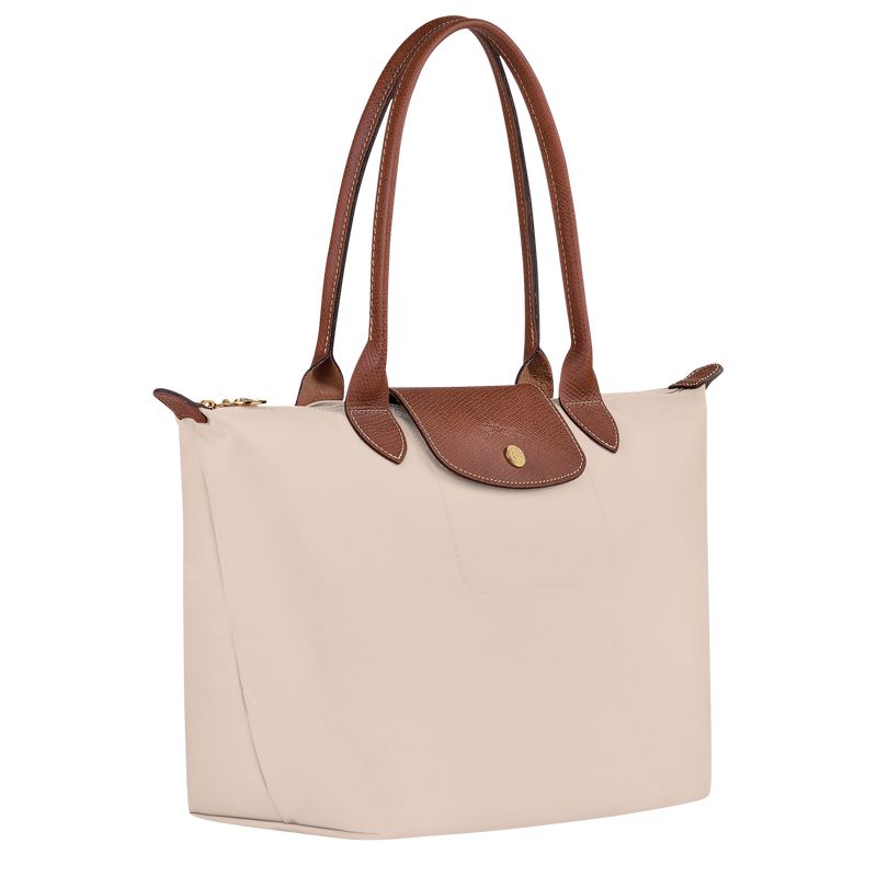Beige Longchamp Le Pliage Original M Women Tote Bag | US-397GPOTUQ