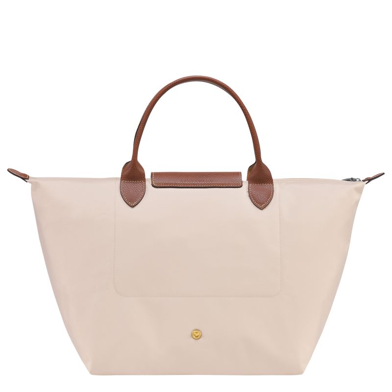 Beige Longchamp Le Pliage Original M Women Handbag | US-293KIYUHQ