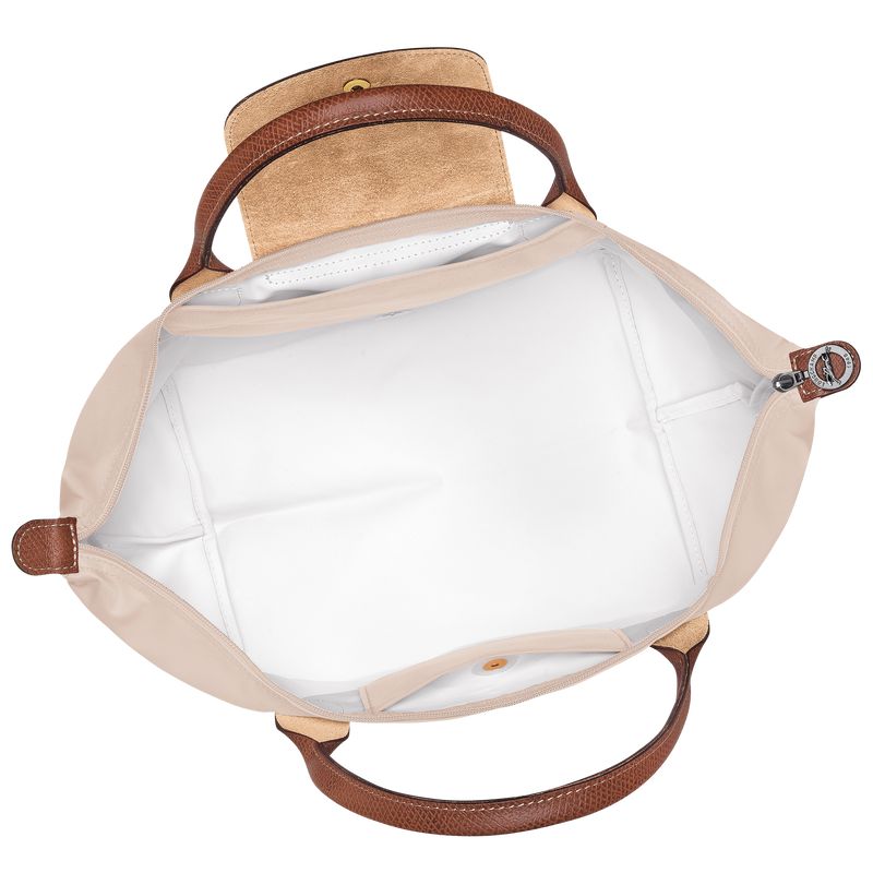 Beige Longchamp Le Pliage Original M Women Handbag | US-293KIYUHQ