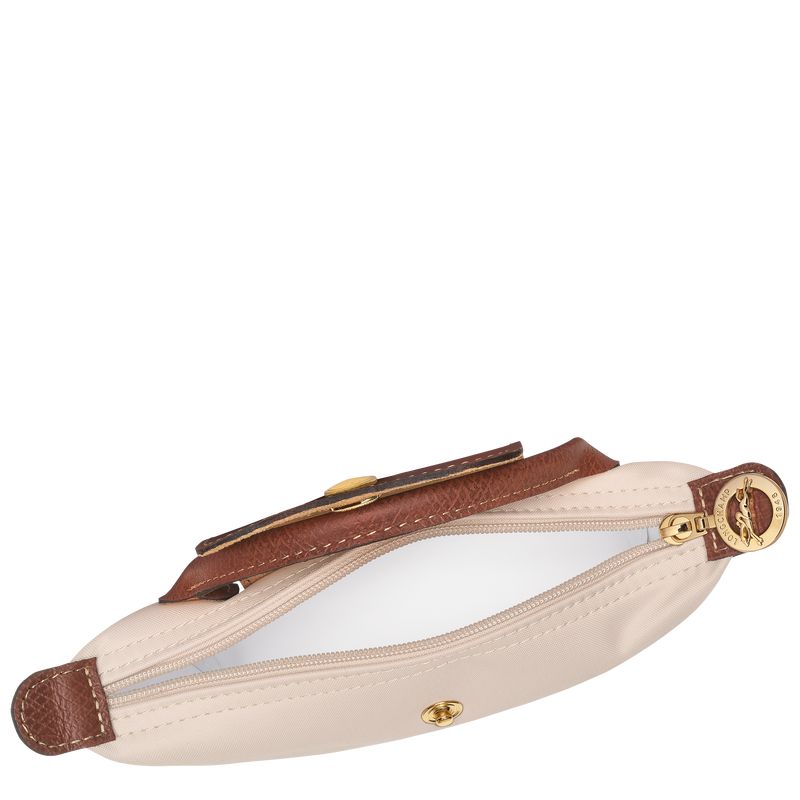 Beige Longchamp Le Pliage Original With Handle Men Pouch | US-901TKZSLB