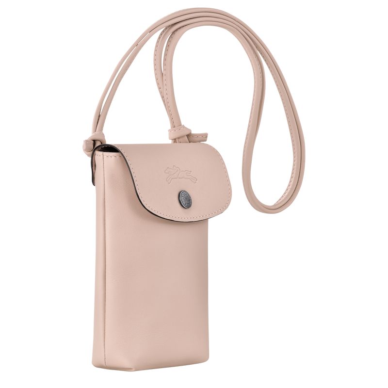 Beige Longchamp Le Pliage Xtra With Leather Lace Men Phone Case | US-764PAKJNQ