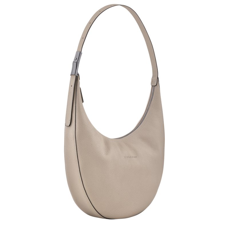 Beige Longchamp Le Roseau Essential L Women Crossbody Bag | US-598YFEAVB