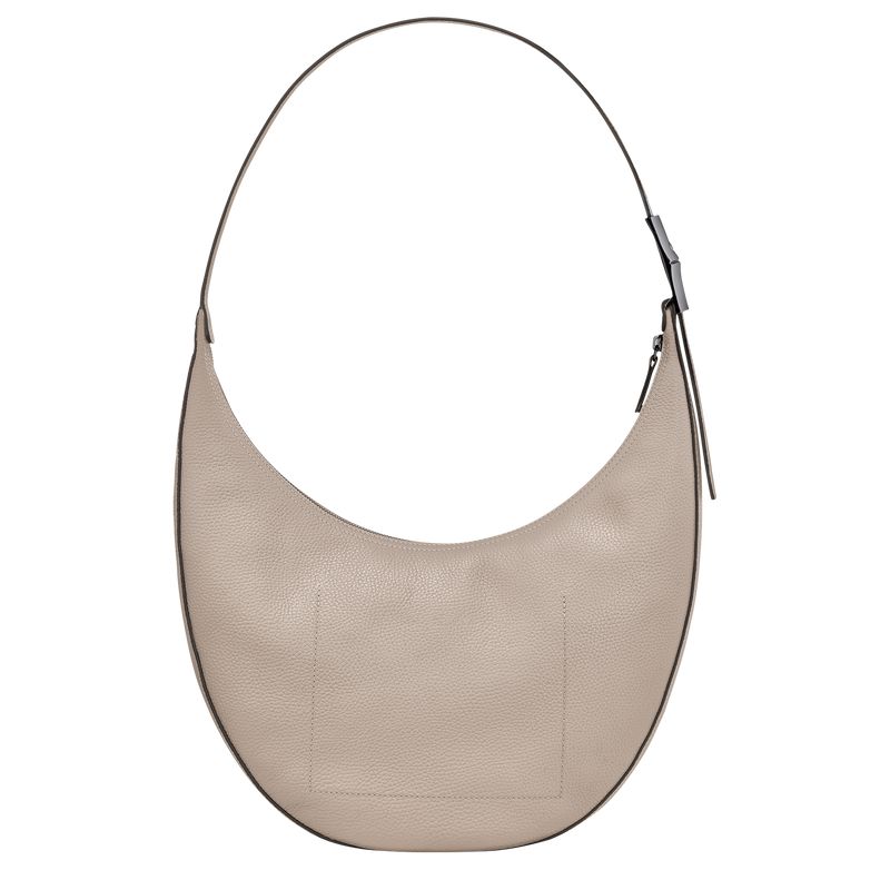 Beige Longchamp Le Roseau Essential L Women Crossbody Bag | US-598YFEAVB