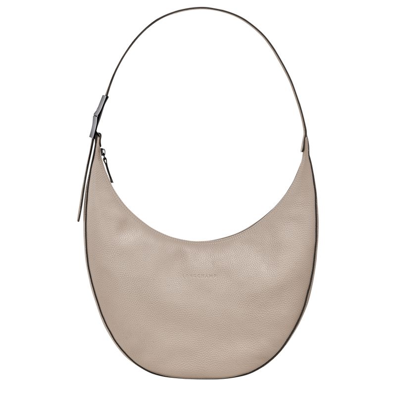 Beige Longchamp Le Roseau Essential L Women Crossbody Bag | US-598YFEAVB