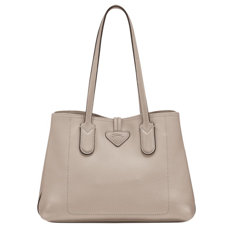 Beige Longchamp Le Roseau Essential M Women Tote Bag | US-319AENTDK