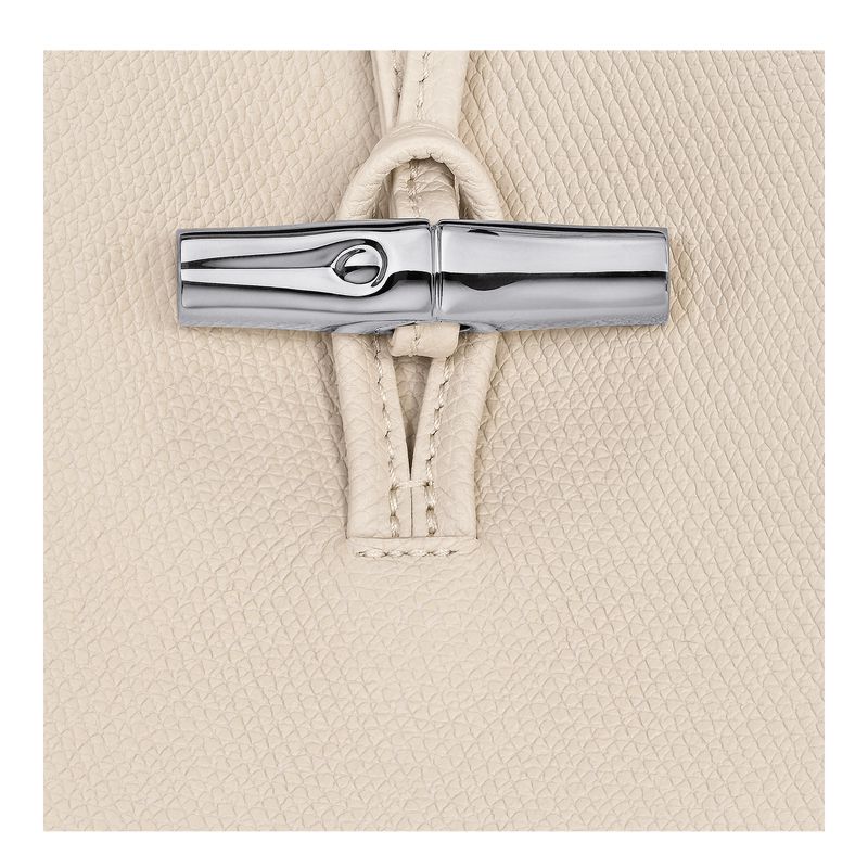 Beige Longchamp Le Roseau M Women Shoulder Bag | US-357VKLSYI