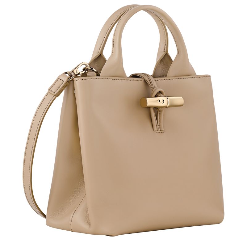 Beige Longchamp Le Roseau S Women Handbag | US-169UHOBYP