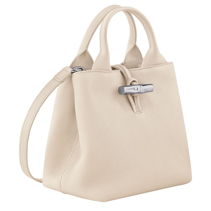 Beige Longchamp Le Roseau S Women Handbag | US-460MCIVAD