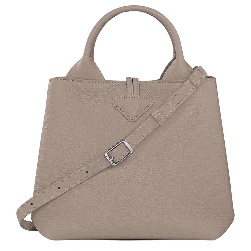 Beige Longchamp Le Roseau S Women Handbag | US-592ZMATWI