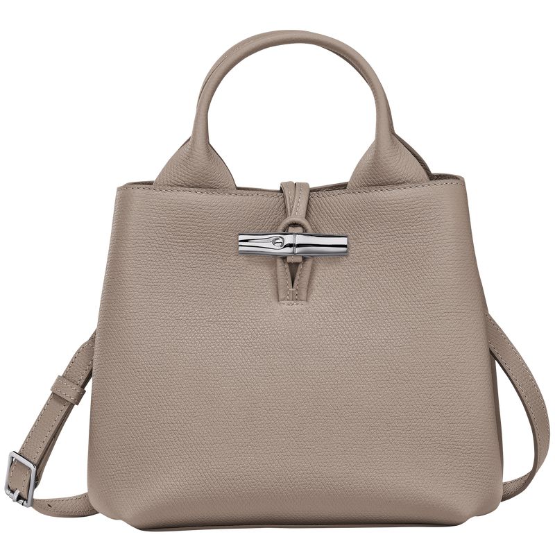 Beige Longchamp Le Roseau S Women Handbag | US-592ZMATWI