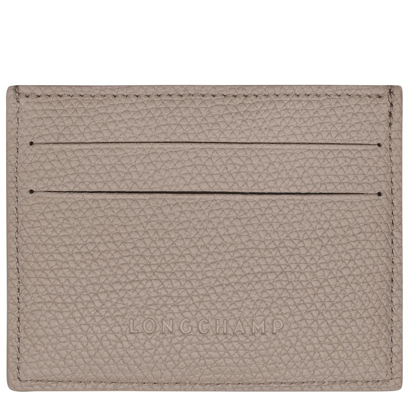 Beige Longchamp Le Roseau Women Card Holder | US-792WZXBJH