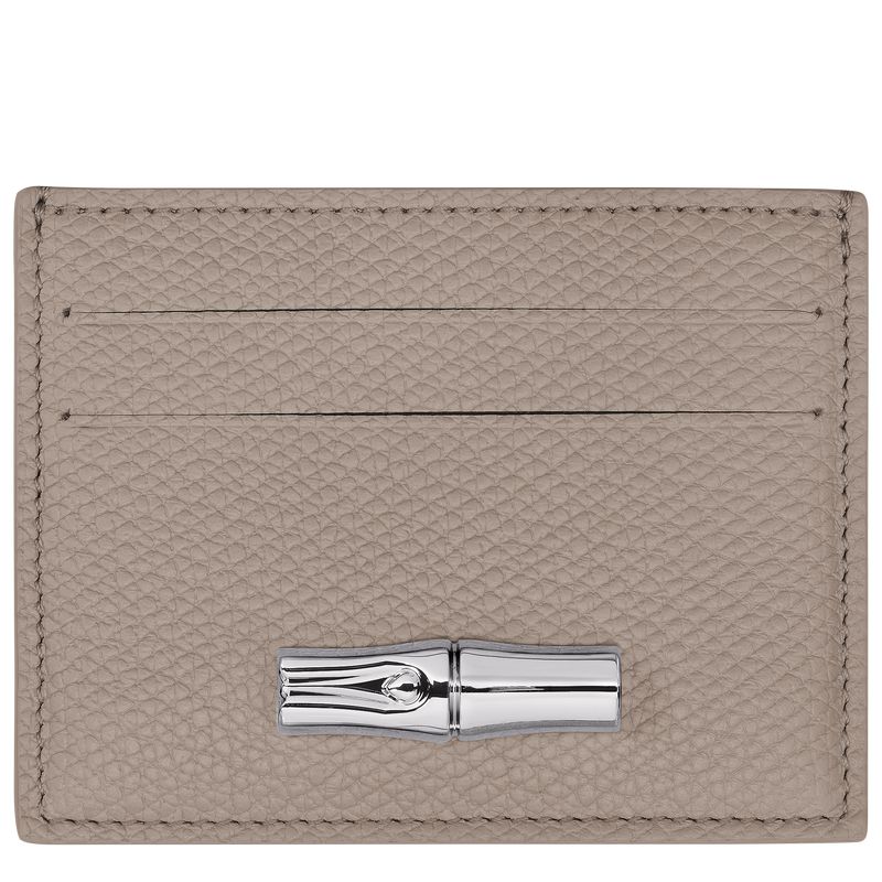 Beige Longchamp Le Roseau Women Card Holder | US-792WZXBJH