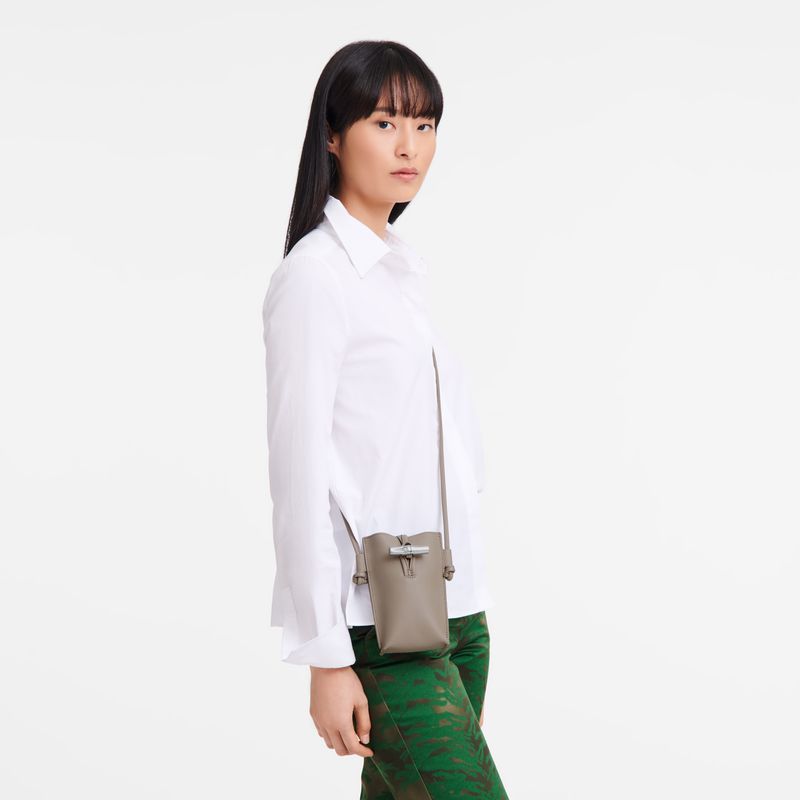 Beige Longchamp Le Roseau Women Phone Case | US-809BYDXGF