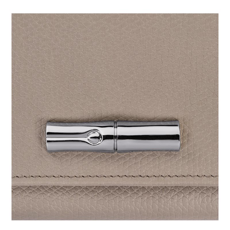 Beige Longchamp Le Roseau Women Wallet | US-975XJSGRN