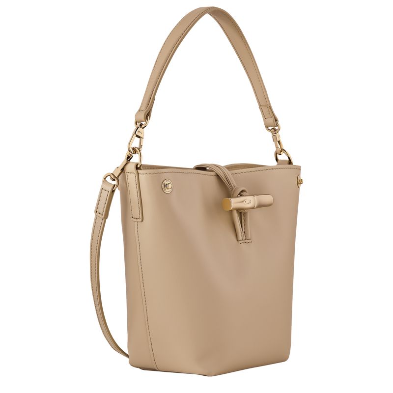 Beige Longchamp Le Roseau Xs Women Bucket Bag | US-561JVSXRP