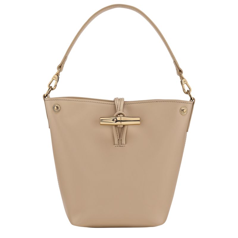 Beige Longchamp Le Roseau Xs Women Bucket Bag | US-561JVSXRP