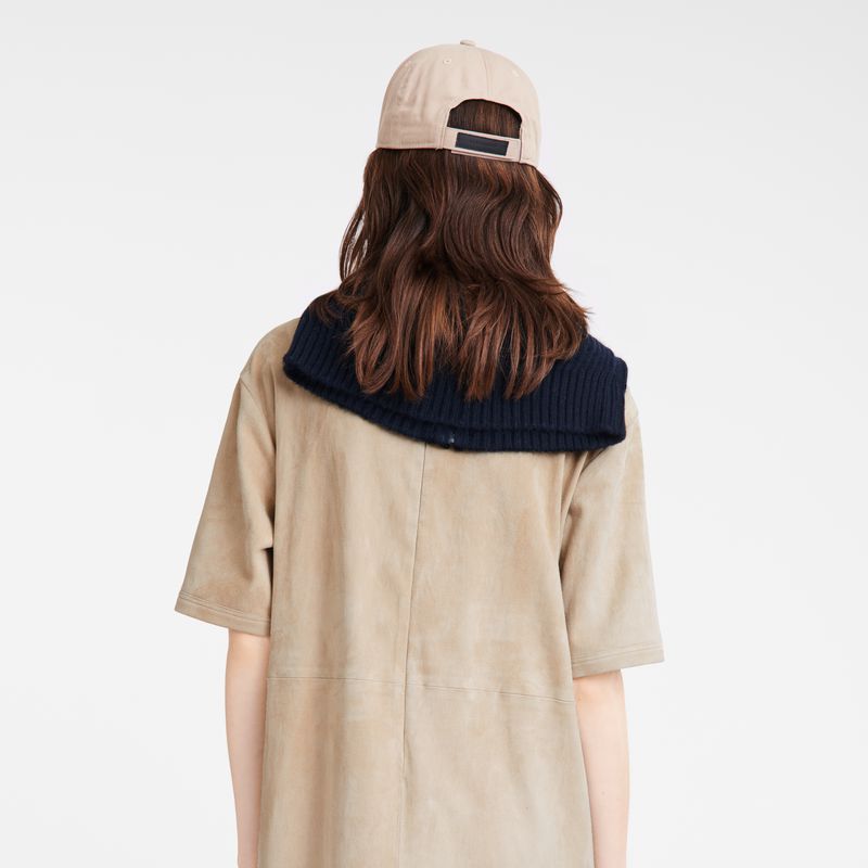 Beige Longchamp Leather Long Women Dress | US-920OXJQCE