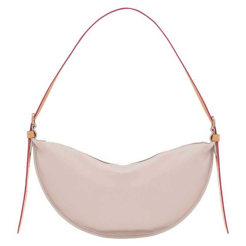 Beige Longchamp Smoothie M Women Crossbody Bag | US-043EQNSUR