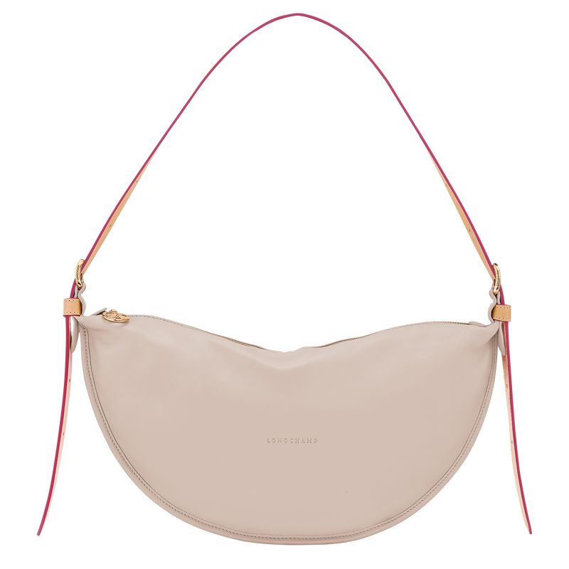 Beige Longchamp Smoothie M Women Crossbody Bag | US-043EQNSUR