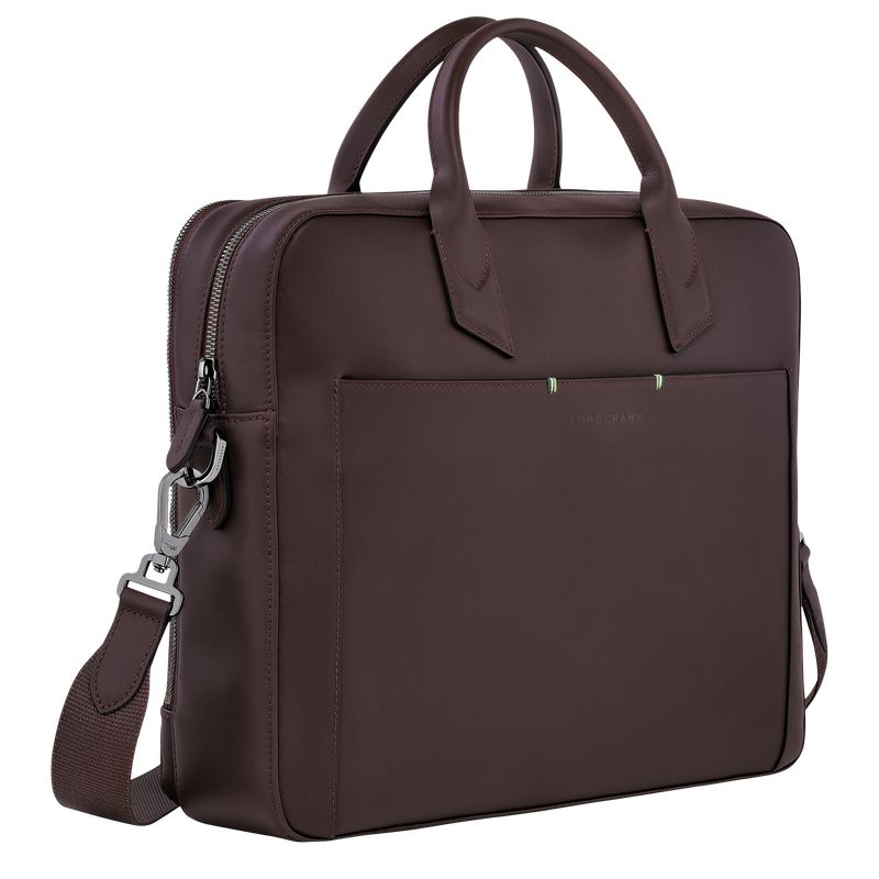 Beige Longchamp Sur Seine M Men Briefcase | US-158UADSTC