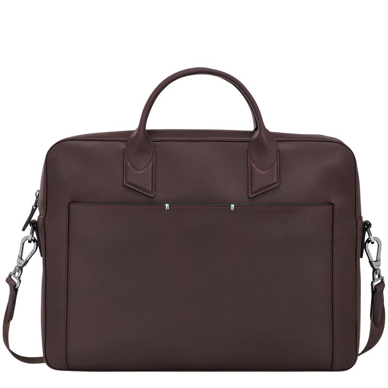 Beige Longchamp Sur Seine M Men Briefcase | US-158UADSTC