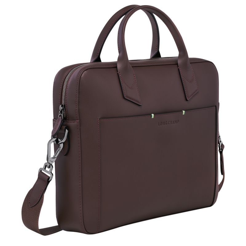 Beige Longchamp Sur Seine Men Briefcase | US-487MDFTIZ