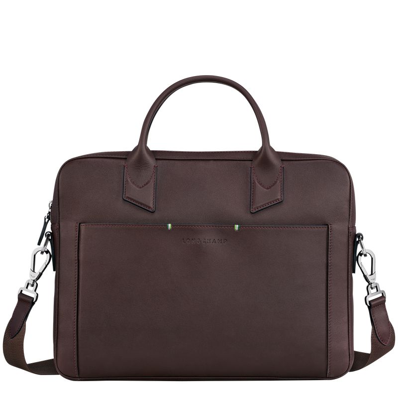 Beige Longchamp Sur Seine Men Briefcase | US-487MDFTIZ