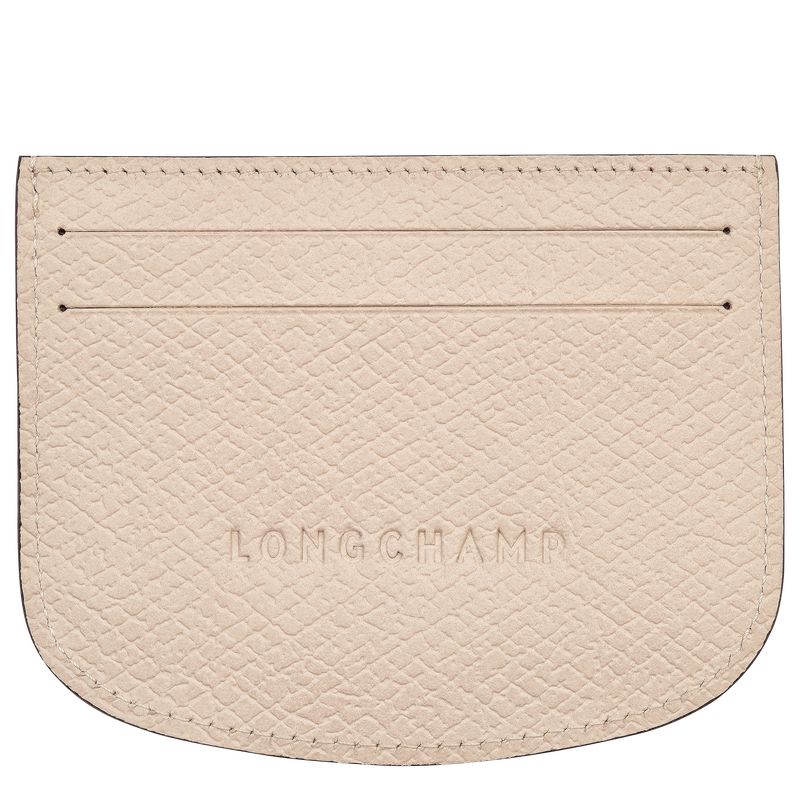 Beige Longchamp Épure Men Card Holder | US-310LFQUSW