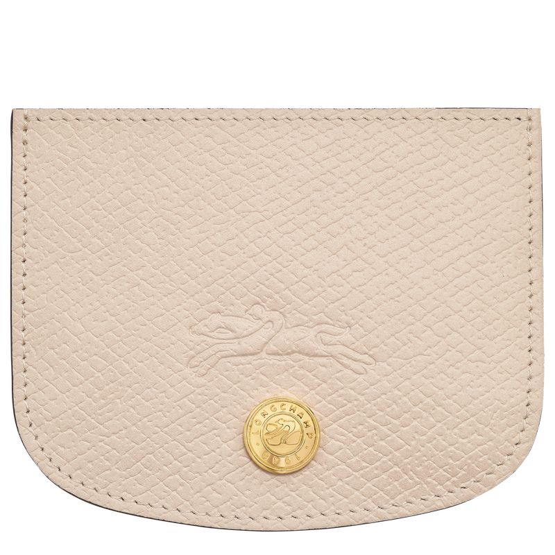 Beige Longchamp Épure Men Card Holder | US-310LFQUSW