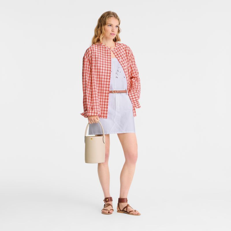 Beige Longchamp Épure S Women Bucket Bag | US-852SWZRHM