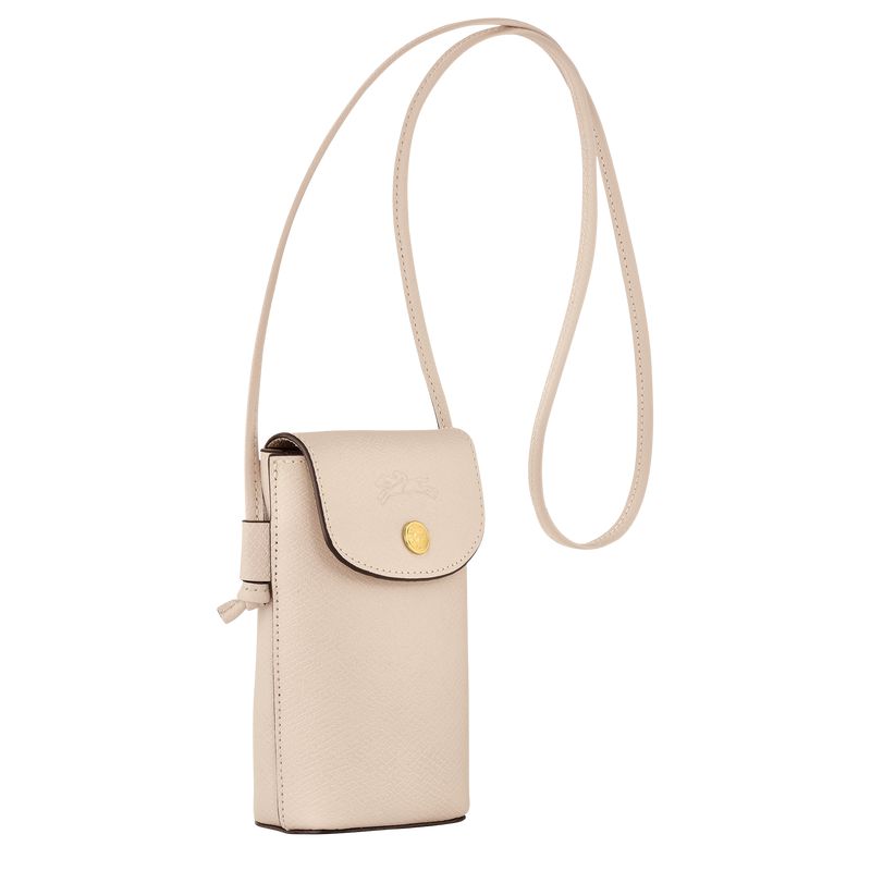 Beige Longchamp Épure With Leather Lace Men Phone Case | US-021ZVCDGU