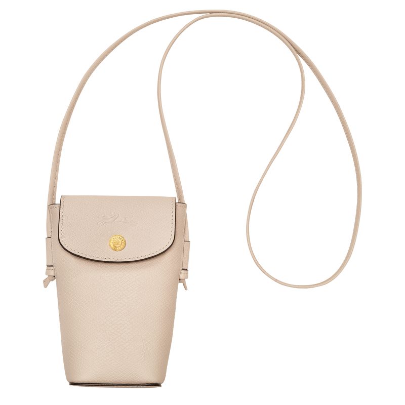 Beige Longchamp Épure With Leather Lace Men Phone Case | US-021ZVCDGU