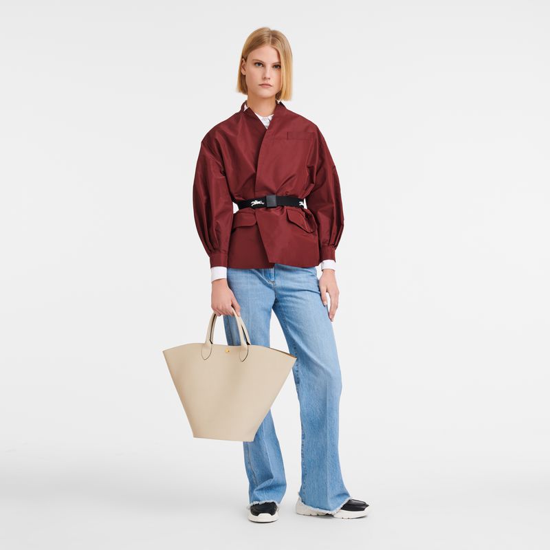 Beige Longchamp Épure Xl Women Tote Bag | US-359MEWSFB