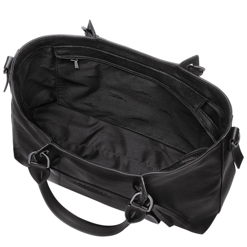 Black Longchamp 3D L Women Handbag | US-152NTHAFV