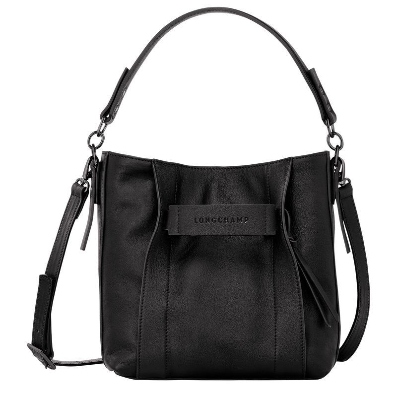 Black Longchamp 3D S Women Crossbody Bag | US-584CPMEVY