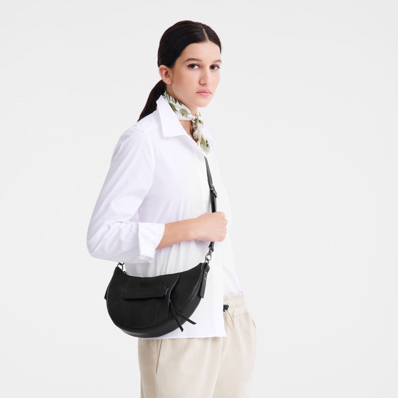 Black Longchamp 3D S Women Crossbody Bag | US-154TKHSJL